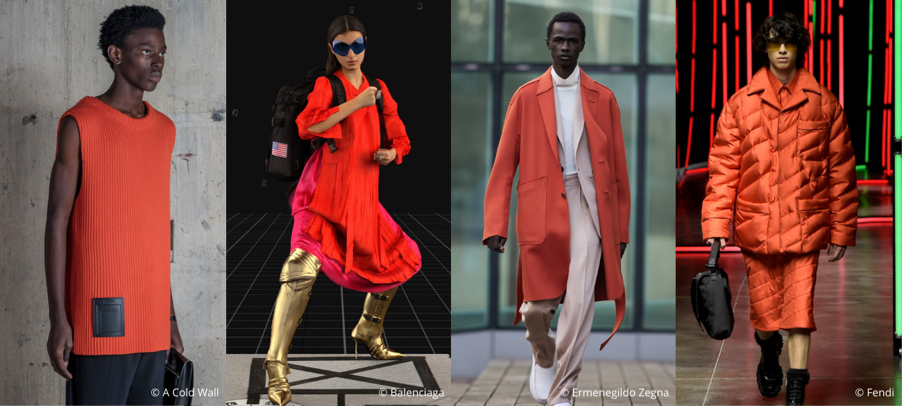 Must-wear trend off fall/winter 2021-2022: Warm Orange Reds