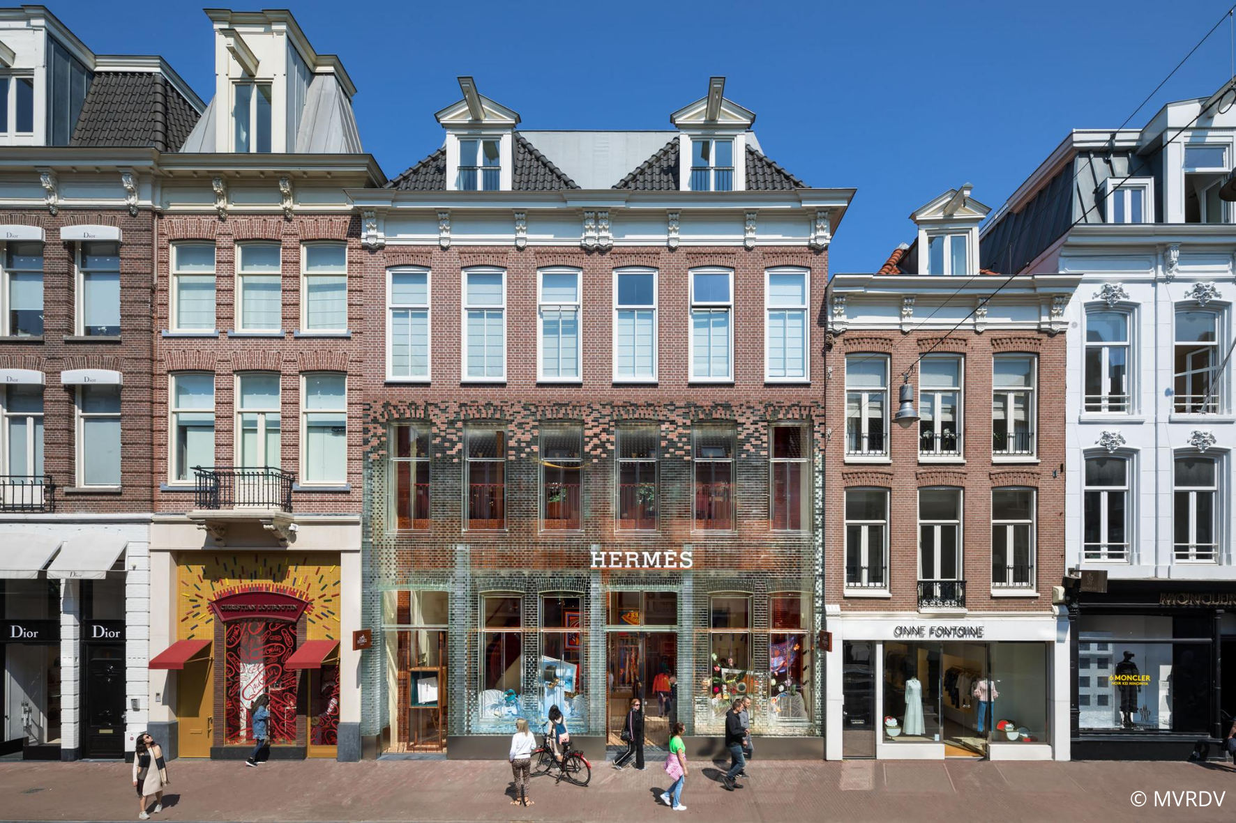 UNStudio creates pixelated facade for Louis Vuitton store on PC Hooftstraat